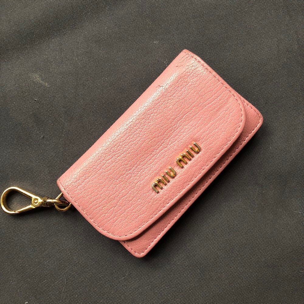 Pink Miumiu Card Holder